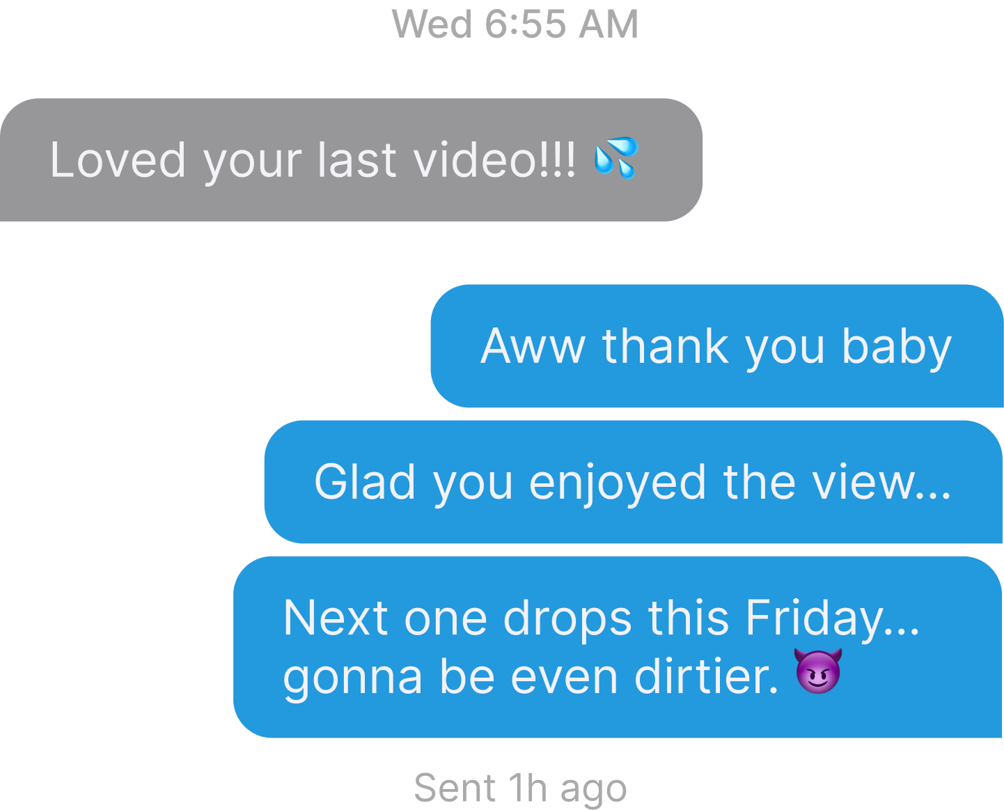 Private direct chat with adult content creators on GetFanSee